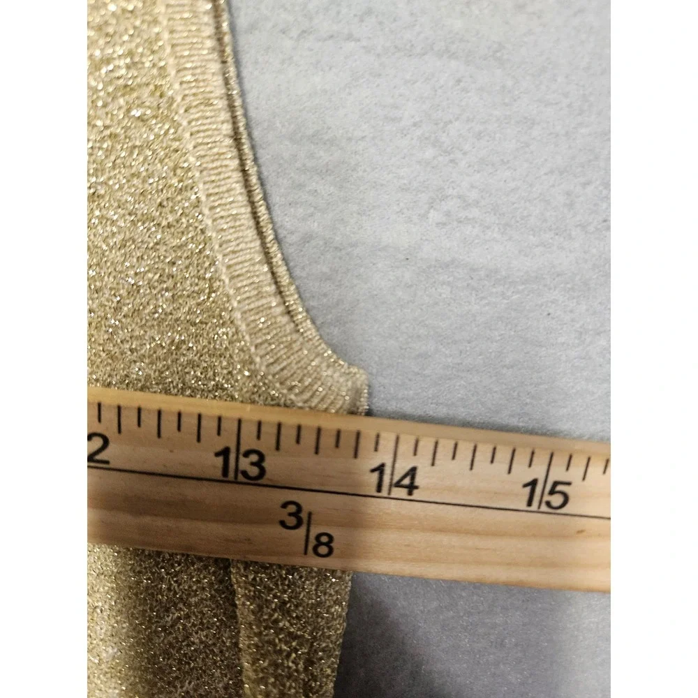 Drapers & Damons Petites Gold Ombre Metallic Cardigan & Tank Set PM Womens